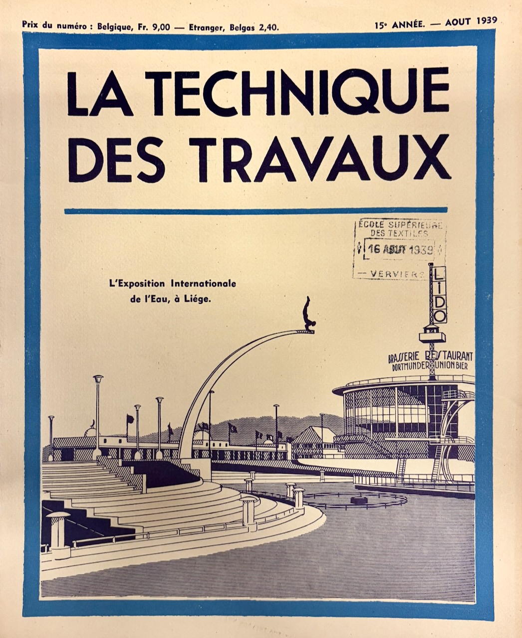 La Technique des Travaux n°8 – Août 1939